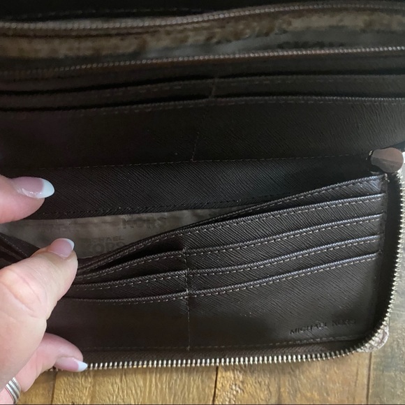 Michael Kors Embossed Python Print Lock Wallet - Picture 5 of 7